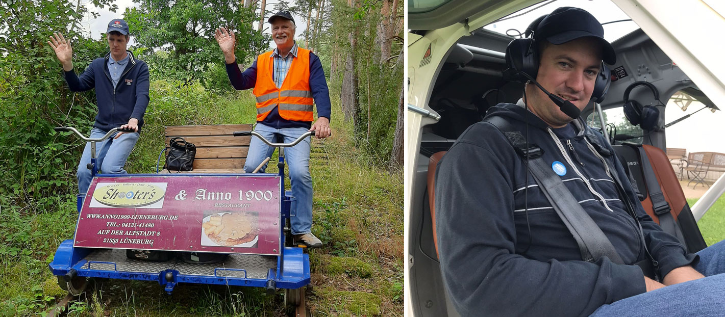 Zusammen in einem Boot